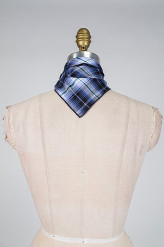 Foulard DANDY tartan bleu