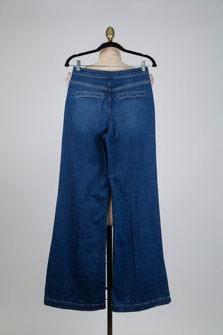Sailor-leg denim trousers (sizes 26-27-29-30)