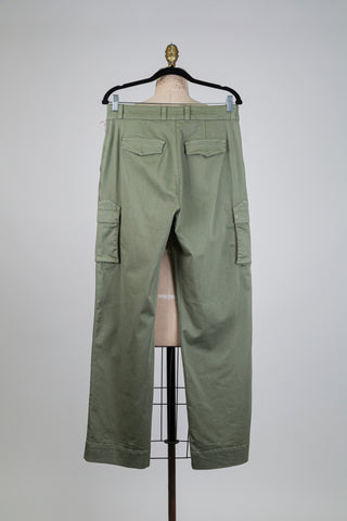 Pantalon cargo vert sauge (8-10)