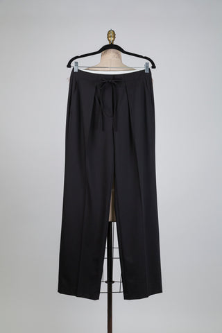 Pantalon tailleur noir petite boucle (6)