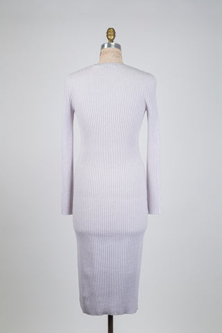 Cool grey knit sweater dress (6)