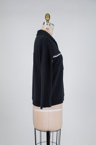 Chandail noir à liseré scintillant (6)