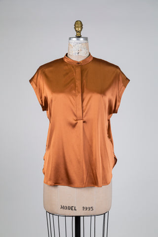 Blouse en soie bronze (6)