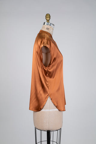 Blouse en soie bronze (6)