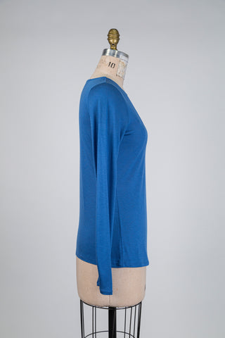 Sky blue milk fibre sweater (6)
