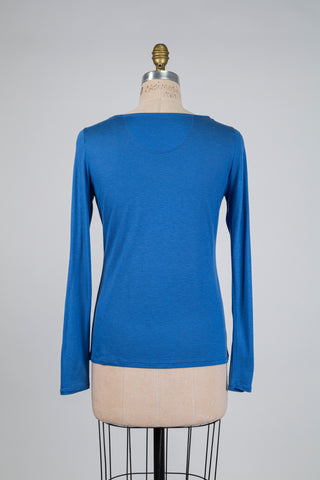Sky blue milk fibre sweater (6)