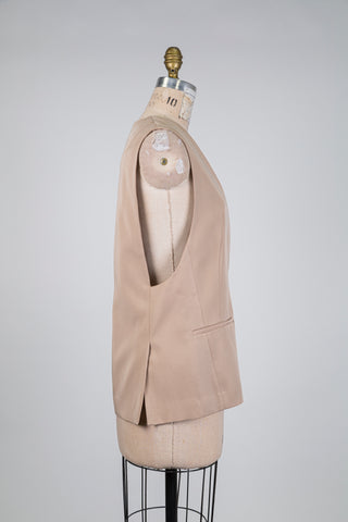 Blazer sans manches sable (6)