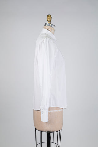 Chemisier plissé blanc façon maestro (6)