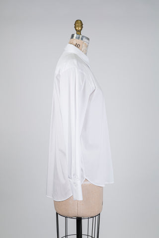 Chemisier blanc en coton à ligne bijoux (6)