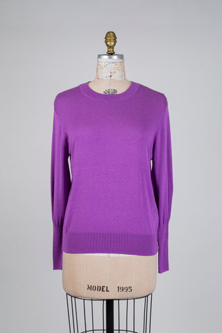 Chandail douceur soie-cachemire violet clair (6)