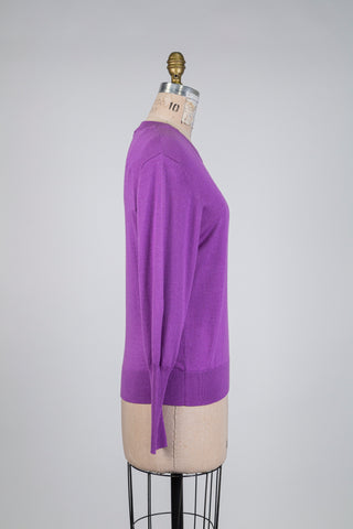 Chandail douceur soie-cachemire violet clair (6)