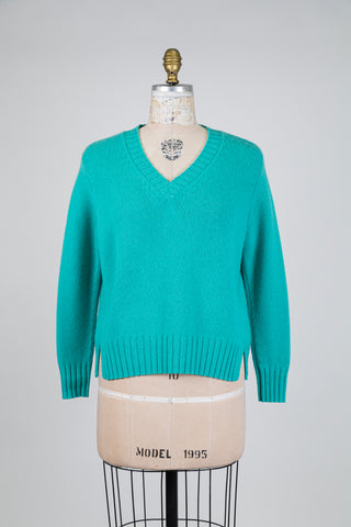 Chandail en cachemire vert menthe (6)