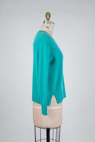 Chandail en cachemire vert menthe (6)