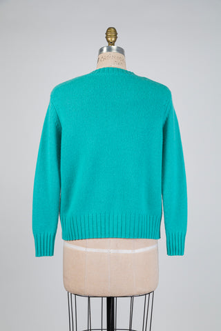 Chandail en cachemire vert menthe (6)