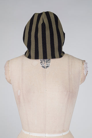 Tuque à rayures vert et noir (TU)