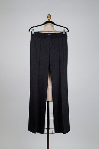 Pantalon noir chiné argenté (6)