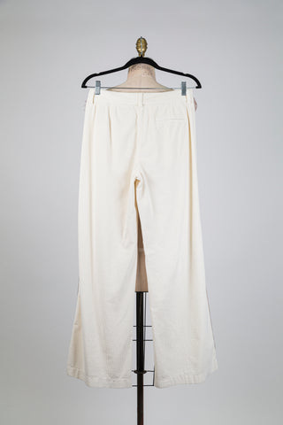 Pantalon en corduroy blanc lait (6)