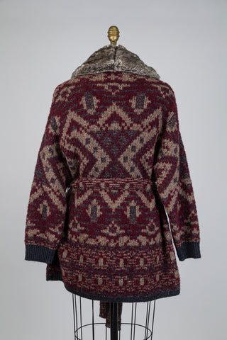 Chic chalet cardigan with removable doggy collar (6)