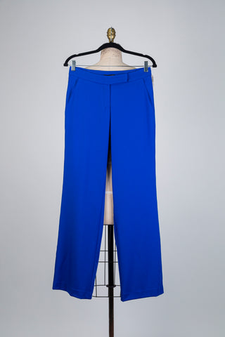 Royal blue wide-leg tailored trousers (XS to L)