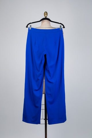 Royal blue wide-leg tailored trousers (XS to L)