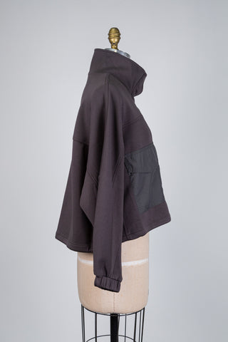 Veste sport gris oversized (6+10)