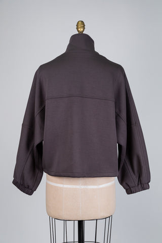Veste sport gris oversized (6+10)
