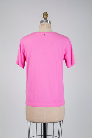 Pink Embroidered Melon Cocktail T-shirt (6)