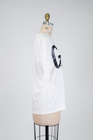 T-shirt GLOW UP oversized blanc (6)