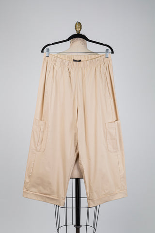 Pantalon corsaire cargo sable clair (XS/S+M)