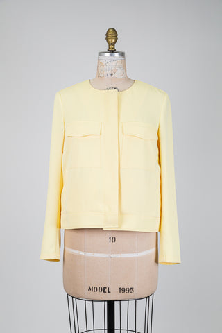 Veste utilitaire jaune pastel (6)