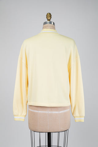 Soft yellow sweater with adjustable hem (6)