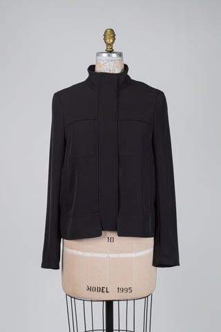 Veste utilitaire en sergé technique noir (6)