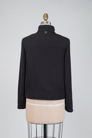 Veste utilitaire en sergé technique noir (6)
