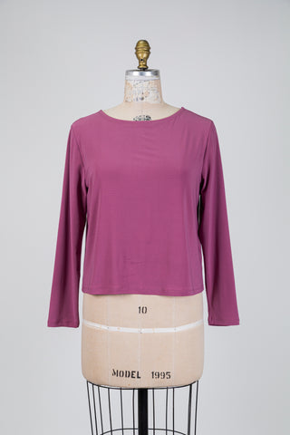 Plum basic sweater (S)