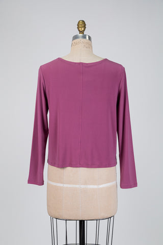 Plum basic sweater (S)