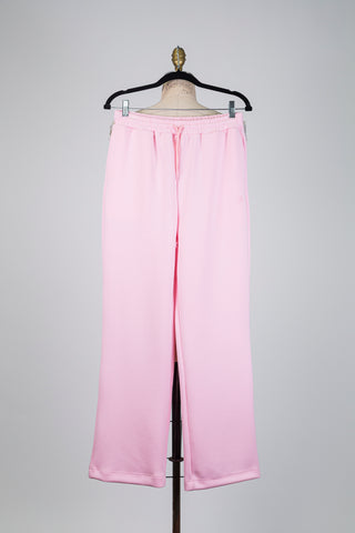 Pantalon en molleton rose pale (S)