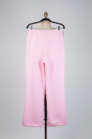 Pantalon en molleton rose pale (S)
