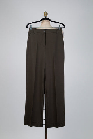 Deep green tailored trousers (6)