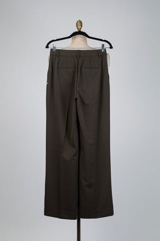 Deep green tailored trousers (6)