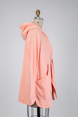 Veste nouée en molleton cantaloupe  (S à XL)