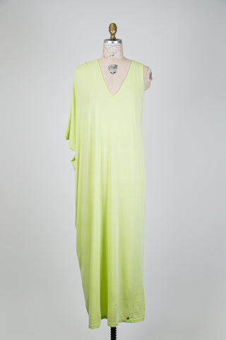 Organic Cotton Asymmetrical Maxi Dress (S)