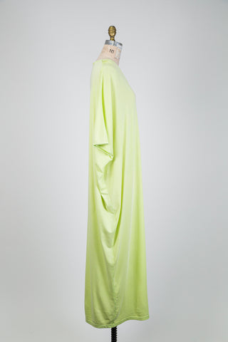 Organic Cotton Asymmetrical Maxi Dress (S)