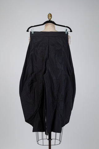 Pantalon ballon noir à taille haute (S)