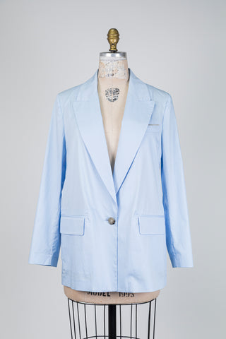 Blazer léger en coton bleu doux (6+8)