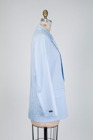 Blazer léger en coton bleu doux (6+8)