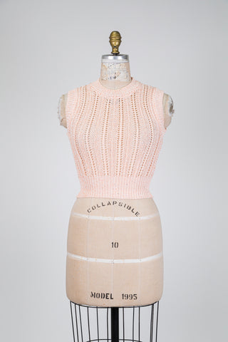 Peach pink cotton wool top (2)