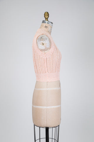 Peach pink cotton wool top (2)
