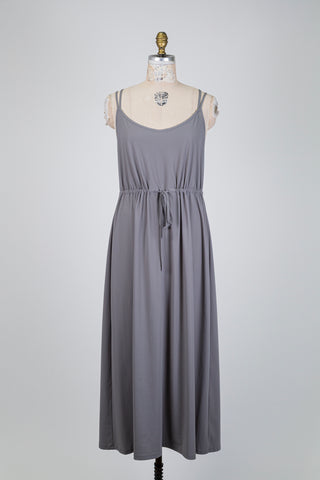 Robe grise à taille modulable (XL)