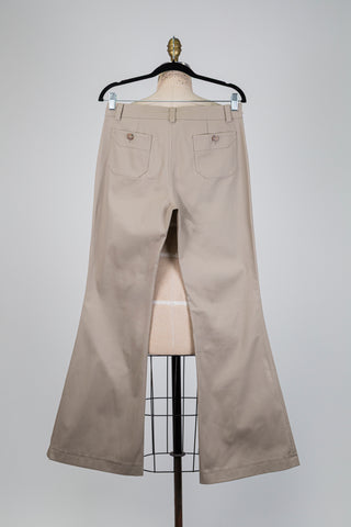 Greige bootcut trousers (6+8)