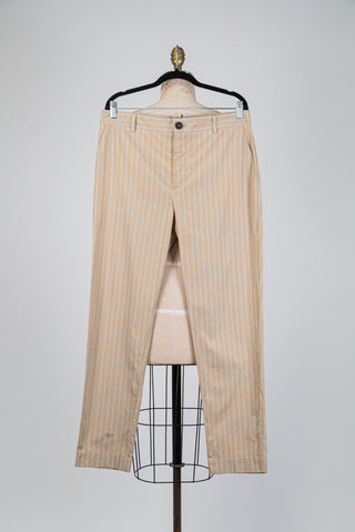 Pantalon beige à doubles rayures (8+10)